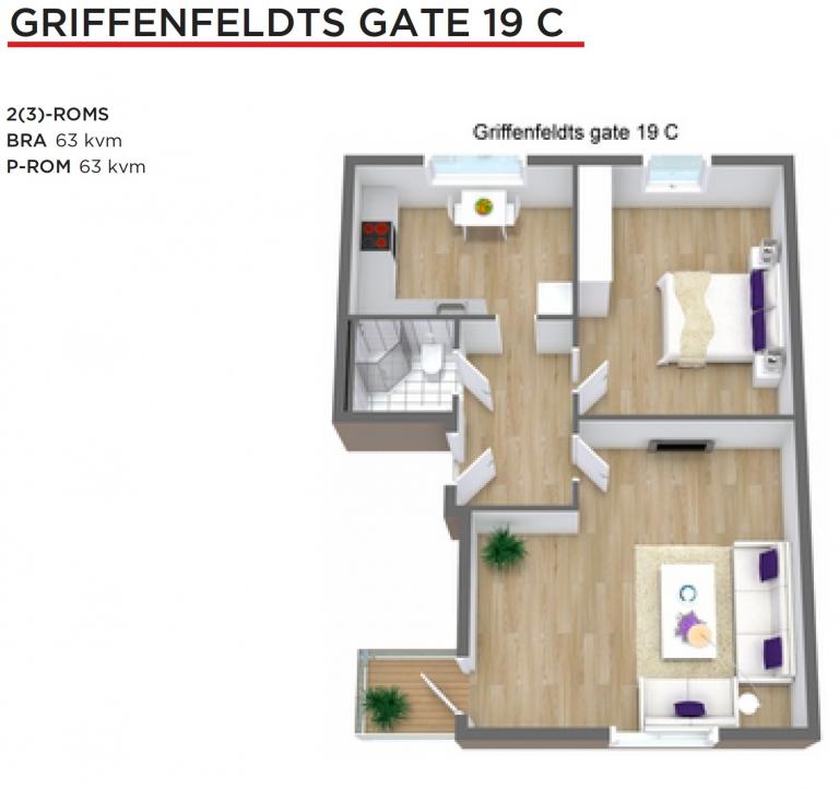 0460 Oslo Griffenfeldts gate 19 C